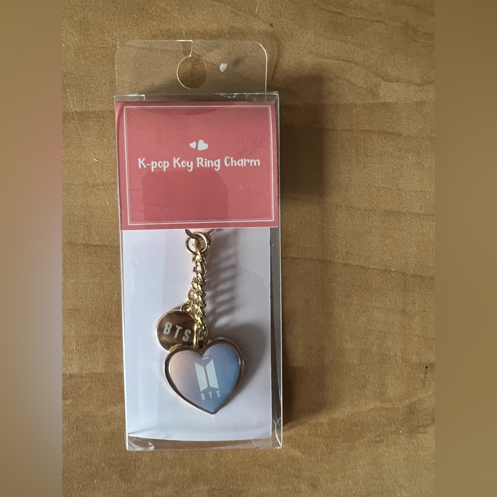 BTS keychain ring charm
